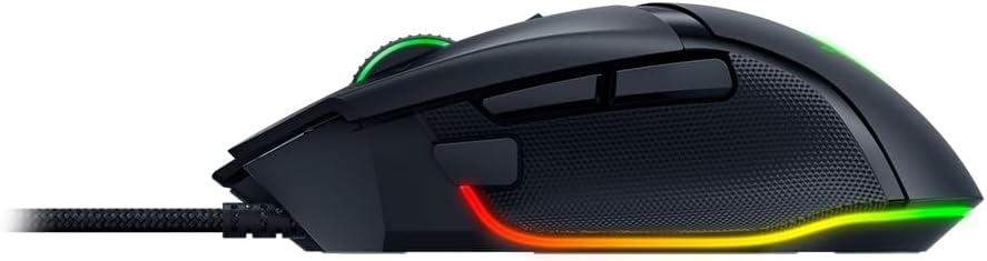 Razer Basilisk V3 Customizable Ergonomic Gaming Mouse: Fastest Mouse Switch, Chroma RGB Lighting 26K DPI Optical Sensor 11 Programmable Buttons HyperScroll Tilt Wheel - Classic Black