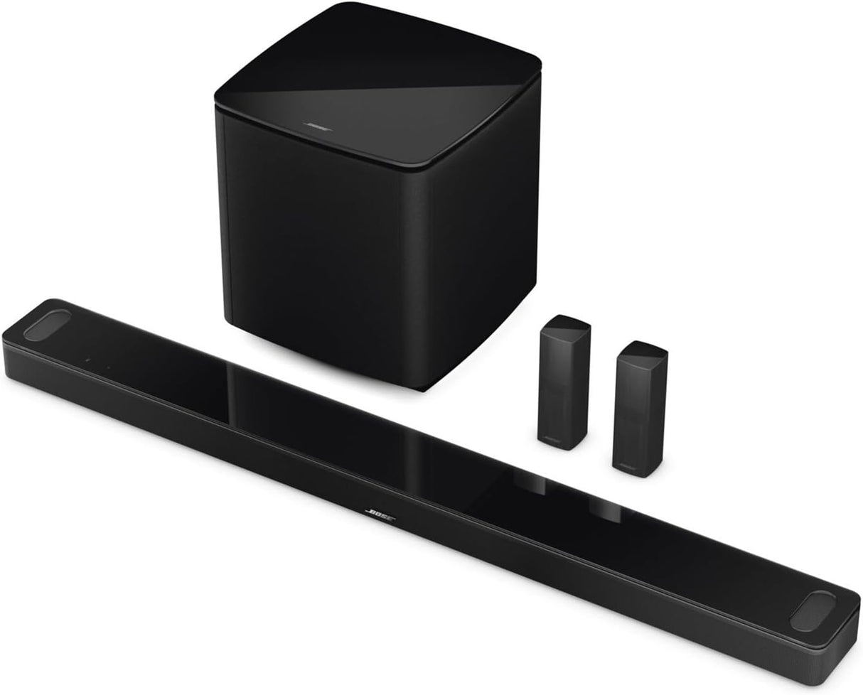 مكبر صوت Bose Smart Ultra Soundbar مع Dolby Atmos Plus Alexa وGoogle Voice Control، نظام صوت محيطي للتلفزيون، أسود 2023