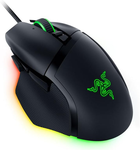 Razer Basilisk V3 Customizable Ergonomic Gaming Mouse: Fastest Mouse Switch, Chroma RGB Lighting 26K DPI Optical Sensor 11 Programmable Buttons HyperScroll Tilt Wheel - Classic Black