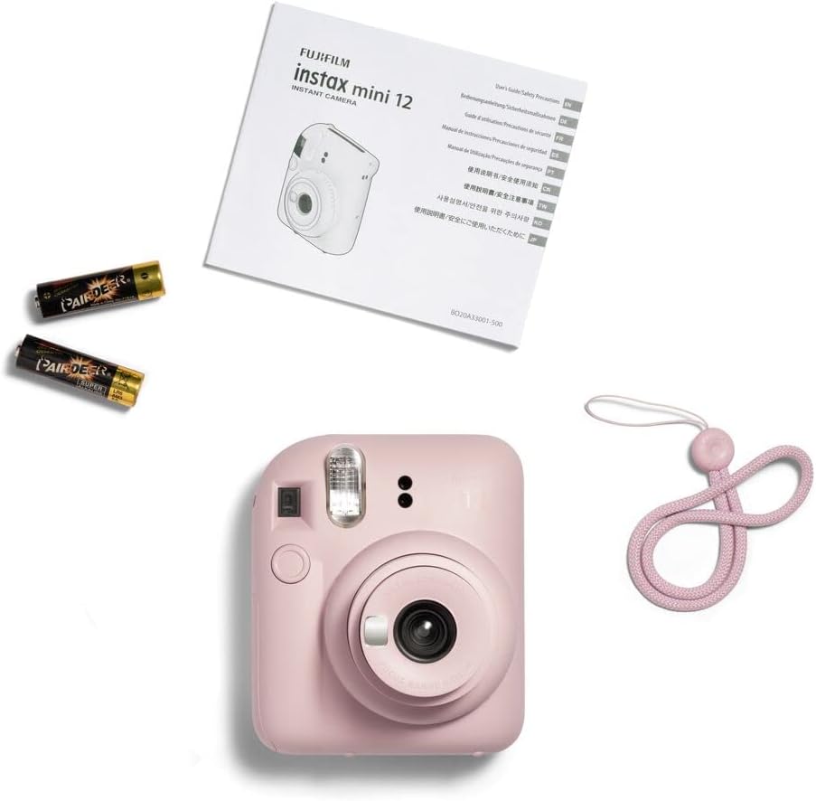 Fujifilm Instax Mini 12 Instant Camera - Blossom Pink