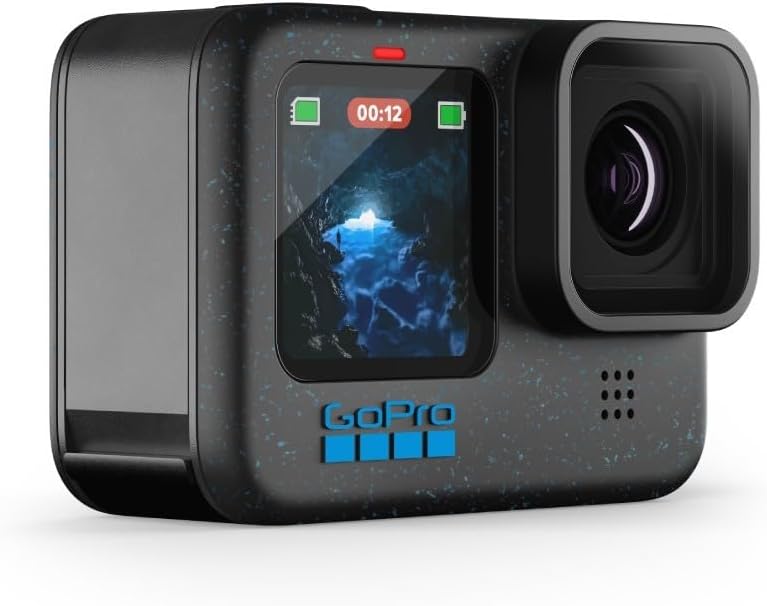 GoPro HERO12 Black - Waterproof Action Camera with 5.3K60 Ultra HD Video, 27MP Photos, HDR, 1/1.9" Image Sensor, Live Streaming, Webcam, Stabilization