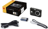 KODAK PIXPRO FZ45-BK 16MP Digital Camera 4X Optical Zoom 27mm Wide Angle 1080P Full HD Video 2.7" LCD Vlogging Camera