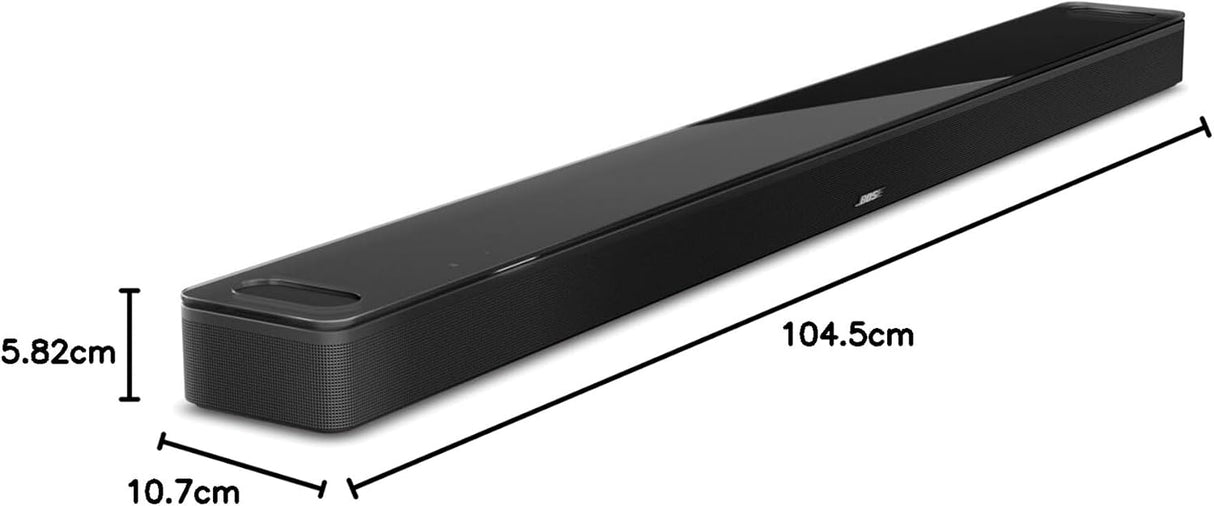 مكبر صوت Bose Smart Ultra Soundbar مع Dolby Atmos Plus Alexa وGoogle Voice Control، نظام صوت محيطي للتلفزيون، أسود 2023