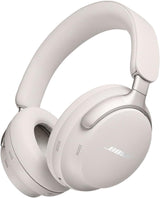 سماعات Bose QuietComfort Ultra اللاسلكية المزودة بخاصية إلغاء الضوضاء مع صوت مكاني، سماعات رأس فوق الأذن مع ميكروفون، عمر بطارية يصل إلى 24 ساعة، لون أبيض دخاني 2023