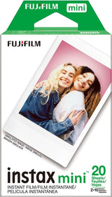 Fujifilm INSTAX Mini Instant Film 2 Pack = 20 Sheets (White) for Fujifilm Mini 8 & Mini 9 Cameras