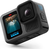 GoPro HERO13 Black - كاميرا أكشن مقاومة للماء مع فيديو 5.3K60، صور بدقة 27 ميجا بكسل + متوافقة مع عدسات سلسلة HB