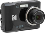 KODAK PIXPRO FZ45-BK 16MP Digital Camera 4X Optical Zoom 27mm Wide Angle 1080P Full HD Video 2.7" LCD Vlogging Camera