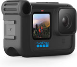 GoPro Media Mod لـ HERO11 Black وHERO10 Black وHERO9 Black، مشبك تثبيت عمودي قابل للإزالة للزجاج الأمامي، برغي إبهام - ملحق GoPro الرسمي