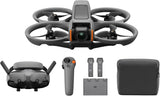 DJI Avata 2 Fly More Combo (3 Batteries), FPV Drone with Camera 4K, Immersive Experience, One-Push Acrobatics, Built-in Propeller Guard, 155° FOV, Camera Drone with Goggles 3 and RC Motion 3