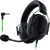 سماعة رأس Razer BlackShark V2 X للألعاب: صوت محيطي 7.1، مشغلات 50 مم، وسادة إسفنجية للذاكرة، لأجهزة الكمبيوتر الشخصية، PS4، PS5، Switch، Xbox One، Xbox Series X|S، الهاتف المحمول، مقبس صوت 3.5 مم، أسود كلاسيكي