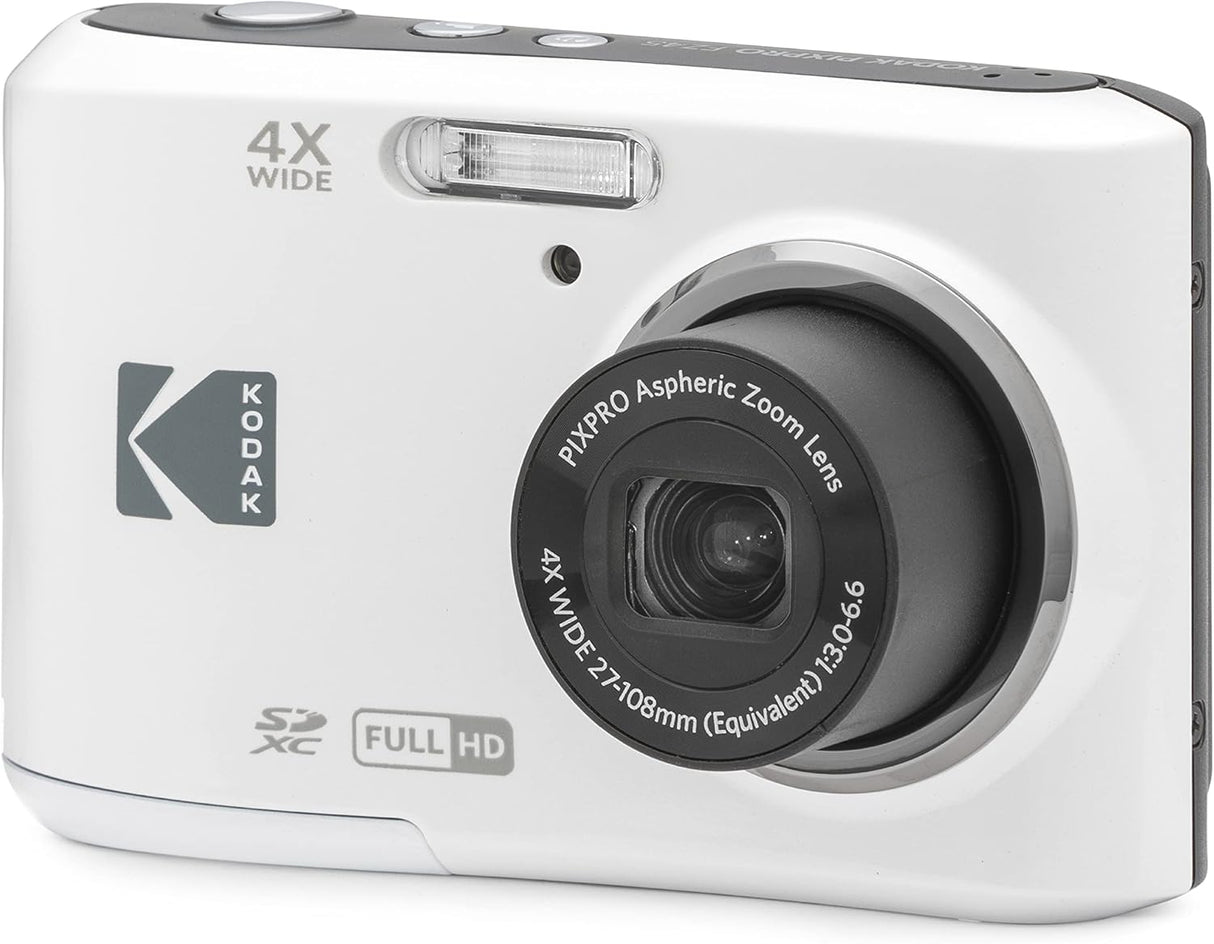 KODAK PIXPRO FZ45-BK 16MP Digital Camera 4X Optical Zoom 27mm Wide Angle 1080P Full HD Video 2.7" LCD Vlogging Camera