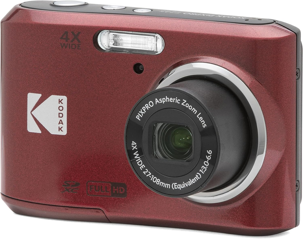 KODAK PIXPRO FZ45-BK 16MP Digital Camera 4X Optical Zoom 27mm Wide Angle 1080P Full HD Video 2.7" LCD Vlogging Camera